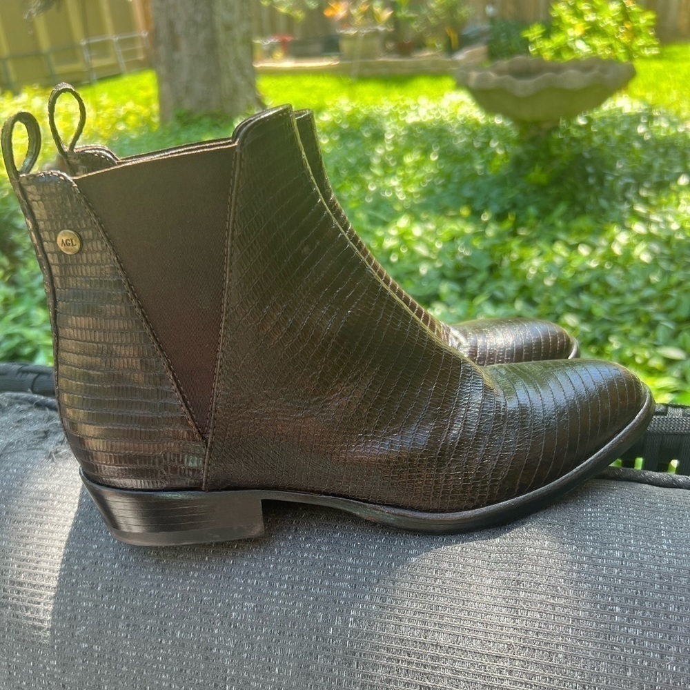 ▶️ Attilio Giusti Leombruni ◀️ AGL Italian Leather Boots - Picture 2 of 14